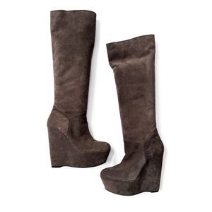 Stuart Weitzman Platform Suede Boots